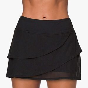 Aleumdr Women's Waistband Layered Swimdress Ruffle Swim Skirt Swimsuit Bottom